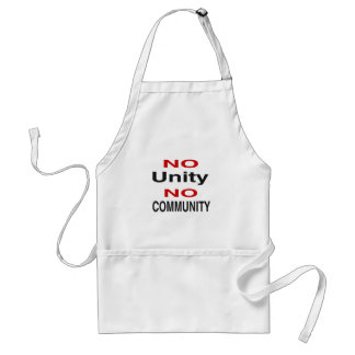 Tablier Pas d'unité ni de communauté