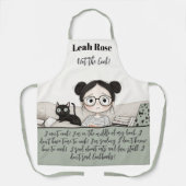 Tablier Pas le Cook ! Illustration du lecteur mignon et du (Recto)