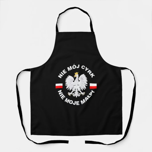 Tablier Pas mon cirque, pas mes singes Apron (Recto)