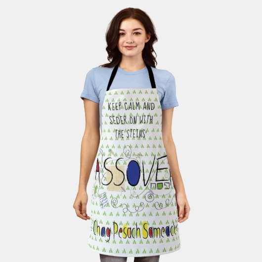 Tablier Passover Chag Pesach Sameach Apron (Porté)