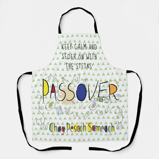 Tablier Passover Chag Pesach Sameach Apron (Recto)