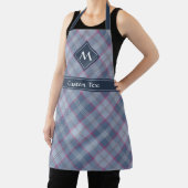 Tablier Pastel Bleu et Tartan rose (Insitu)