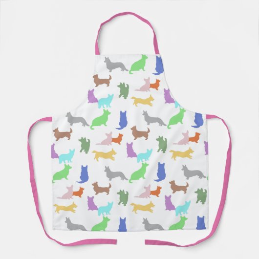 Tablier Pastel Corgi Apron (Recto)