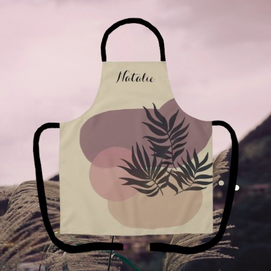 Tablier Pastel doux Abstrait Tan Tropical Apron