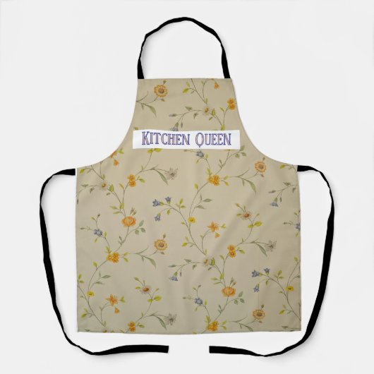 Tablier Pastel Floral Apron personnalisé (Recto)