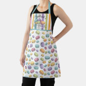 Tablier Pastel French Macaron Cookie Motif Monogramme (Insitu)