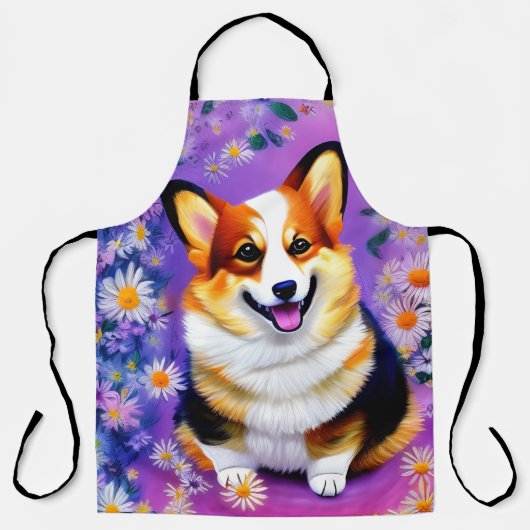 Tablier Pastel Hues Corgi (Recto)