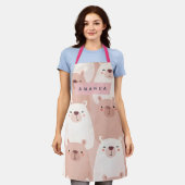 Tablier Pastel personnalisé adorable Capybara (Porté)