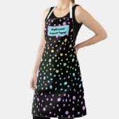 Tablier Pastel personnalisé Rainbow Polka Dot Apron (Insitu)