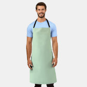 Tablier Pastel Pistachio couleur solide | Classique | Élég (Porté)