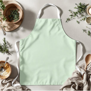 Tablier Pastel Pistachio couleur solide   Classique   Élég