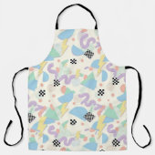 Tablier Pastel Retro Memphis Pattern Swirls (Recto)
