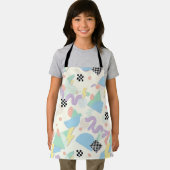 Tablier Pastel Retro Memphis Pattern Swirls (Insitu)