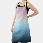 Tablier Pastel rose et bleu Dégradé Indigo Rose Ombre (Insitu)