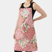 Tablier Pastel Rose Motif à patchwork floral (Insitu)