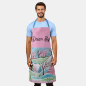 Tablier Pastel Winter Forest Whimsical Art (Porté)