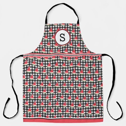 Tablier Pastèque Monogrammée (Recto)
