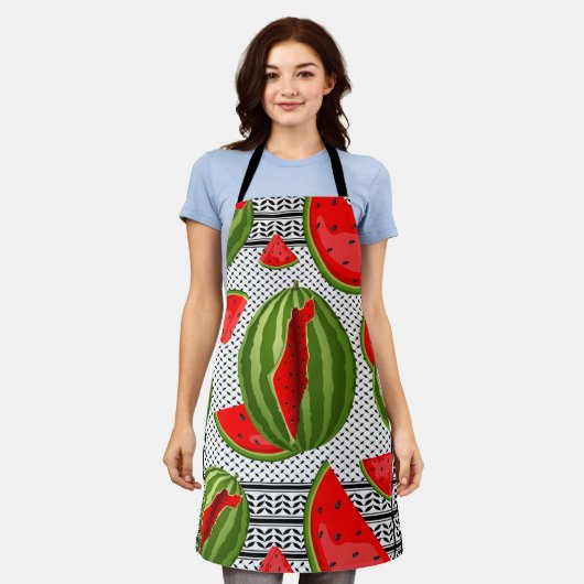 Tablier Pastèque Palestine - Slice (Porté)