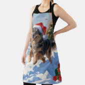 Tablier Pasteur anatolien Noël Festif Neige (Insitu)