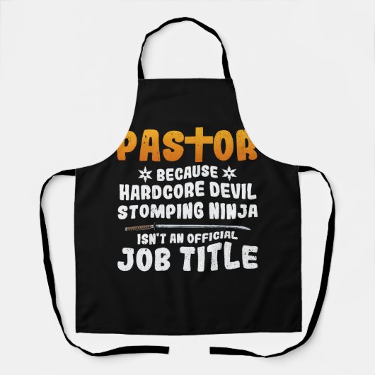 Tablier Pasteur parce que Hardcore Devil Stomping Ninja n' (Recto)