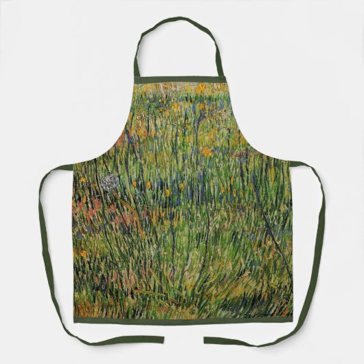 Tablier Pasture en fleurs par Vincent van Gogh (Recto)