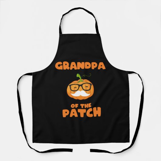 Tablier patch citrouille grand-père-halloween (Recto)