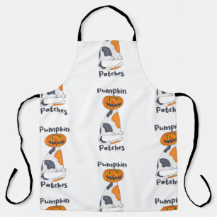 Tablier Patches Citrouilles mignonnes Halloween Calico Mot