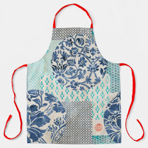 Tablier Patchwork classique en Indigo et en Turquie