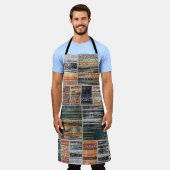 Tablier Patchwork collage mixage, surface composée motif i (Porté)