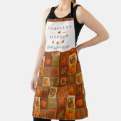 Tablier Patchwork de récolte d'automne avec Citation de bé (Insitu)