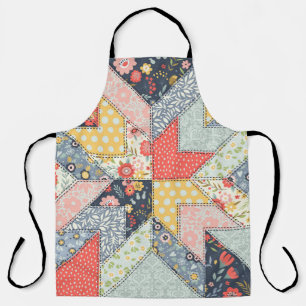 Tablier Patchwork Floral : Ornement Vintage