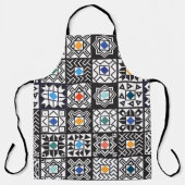 Tablier Patchwork Maori : Ethnic Carpet Design. (Recto)