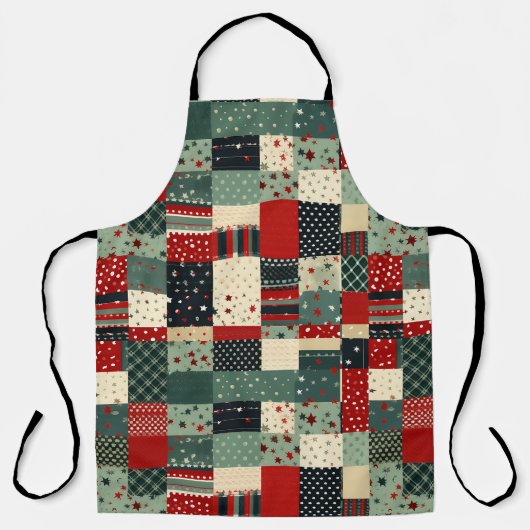 Tablier Patchwork Noël (Recto)