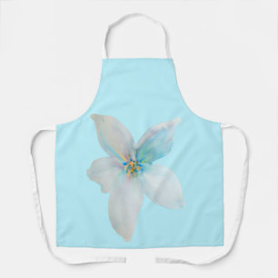 Tablier Pâte de fleur d'aquarelle à fleurs blanches