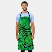Tablier Patern sans couture feuille tropicale (Porté)