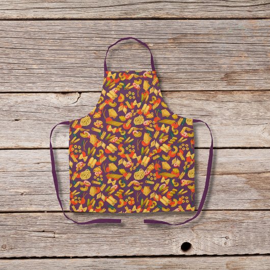 Tablier Pâtes et légumes violets