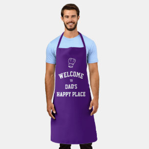 Tablier PÂTES simples personnalisées HAPPPLACE PLACE Purpl