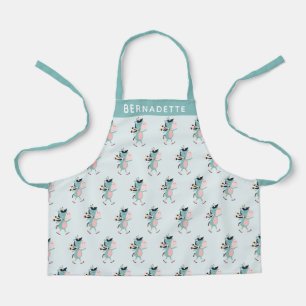 Tablier Patinage sur glace mignon Unicorne en Turquoise Pe
