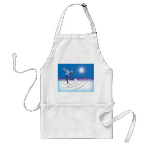 Tablier Patineur de glace gracieux