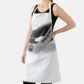 Tablier Patins noirs de hockey Personnalisé (Insitu)