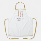 Tablier Pâtisserie Chef Aquarelle Outils de cuisson (Recto)