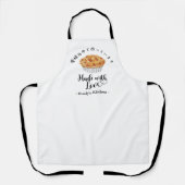 Tablier Pâtisserie Cuisson Tarte aux Pommes Moderne Minima (Recto)