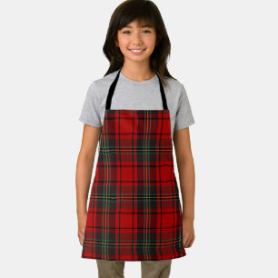 Tablier Pâtisserie de fêtes Écossaise Tartan Rouge Noël En