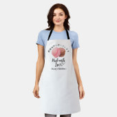 Tablier Pâtissier Macaron Cuisine Mignon Aquarelle Moderne (Porté)