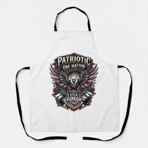 Tablier Patriote Rock Eagle Crest Musique Rock Métal Patri