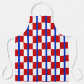 Tablier Patriotic Checkerboard Kitchen Apron (Recto)