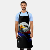 Tablier Patriotic Eagle All-Over Print Apron (Porté)