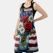 Tablier Patriotique, floral en détresse (Insitu)