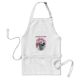 Tablier Patriotique Golden Retriever Apron