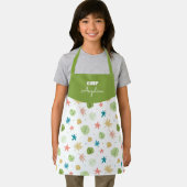 Tablier Patrón de verano con estrellas y hojas tropicales (Insitu)